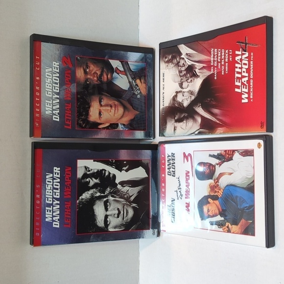 Leathal Weapon 1,2,3 & 4 DVD Set Director's Cut Mel Gibson Danny Glover - Picture 1 of 11